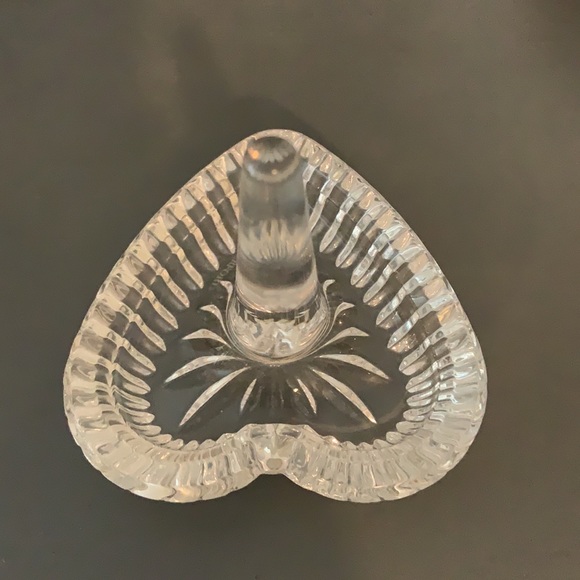 Waterford Crystal Heart Shaped Ring Holder - Picture 4 of 5